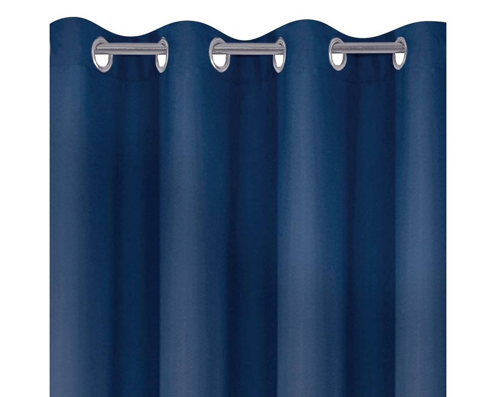 Hotový záves s krúžkami - Adore, tmavo modrý 140 x 250 cm